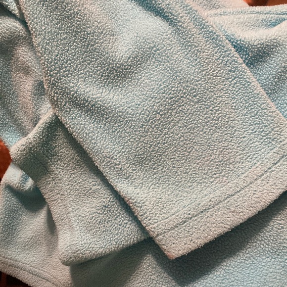 Columbia blue half zip crop sweater. - Picture 6 of 6